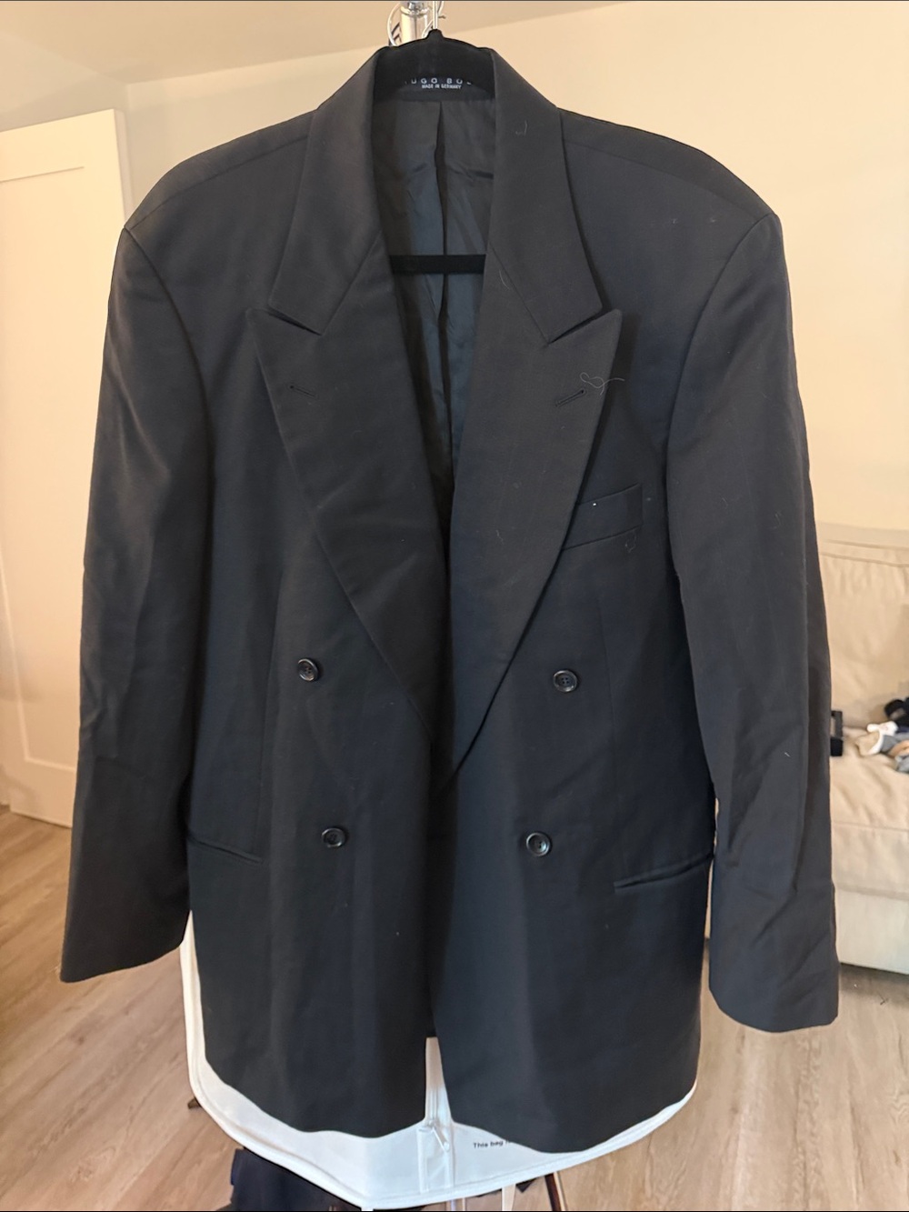 Hugo Boss Women's Double-Breasted Black Blazer